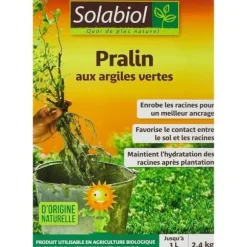 Solabiol SOPRAL3 Pralin med grön lera - Upp till 3 l - 2,4 kg