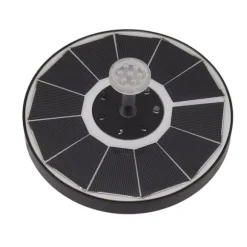 Solar fontänljus med 8 munstycken 3,5W 900mAh Färgstarka kraftfulla solfågelbadfontäner för fågelbadträdgård Genomskinligt munstycke