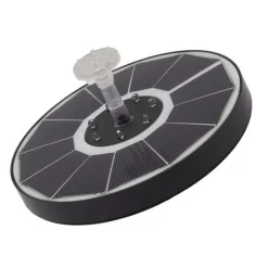 Solar fontänljus med 8 munstycken 3,5W 900mAh Färgstarka kraftfulla solfågelbadfontäner för fågelbadträdgård Genomskinligt munstycke