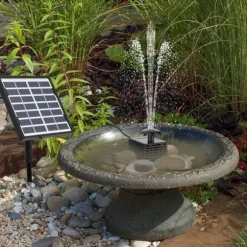 Solar Fountain Water Fountain, Trädgårdsdekoration, Vattenfontän solcellsdriven-Enkel Installation