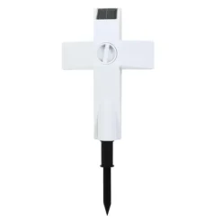Solar LED Cross Lights for Graveside Memorial - Garden Grave Marker Decor