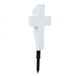 Solar LED Cross Lights for Graveside Memorial - Garden Grave Marker Decor