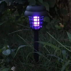 Solar myggmedelslampa Mosquito Killer Lamp LED Vit-lila ljusbelysning 35 cm (2 st)[208]
