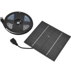 Solar Plant Grow Light Strip Miljövänlig 5W LED Högt ljusflöde Främja tillväxt Solar LED Grow Light Strips 3 Meter / 3,3yd