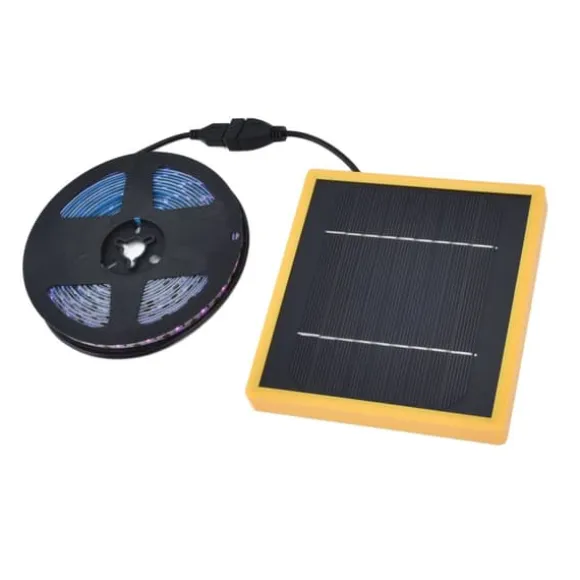 Solar Plant Grow Light Strip Solar Power Full Spectrum 5W LED högt ljusflöde Solar LED Grow Light Strips för anläggning 3 meter / 3,3yd