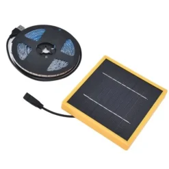 Solar Plant Grow Light Strip Solar Power Full Spectrum 5W LED högt ljusflöde Solar LED Grow Light Strips för anläggning 3 meter / 3,3yd