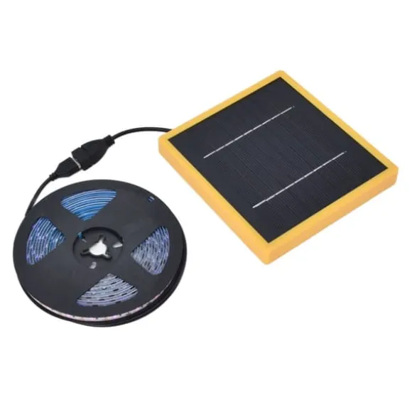 Solar Plant Grow Light Strip Solar Power Full Spectrum 5W LED högt ljusflöde Solar LED Grow Light Strips för anläggning 3 meter / 3,3yd