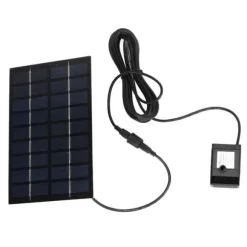 Solar Pond Pump Kit med Anti-Clogging Mesh - Enkel montering, 9V 1,8W, för trädgårdspooldekoration