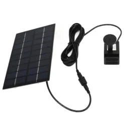 Solar Pond Pump Kit med Anti-Clogging Mesh - Enkel montering, 9V 1,8W, för trädgårdspooldekoration