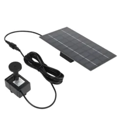Solar Pond Pump Kit med Anti-Clogging Mesh - Enkel montering, 9V 1,8W, för trädgårdspooldekoration