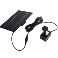 Solar Pond Pump Kit med Anti-Clogging Mesh - Enkel montering, 9V 1,8W, för trädgårdspooldekoration