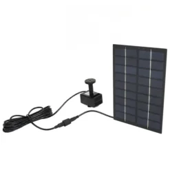 Solar Pond Pump Kit med Anti-Clogging Mesh - Enkel montering, 9V 1,8W, för trädgårdspooldekoration