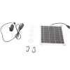 Solar vattenpumpsats med 10W dubbelsidig monokristallin silikon solpanel - 5V 3W lågbruspump