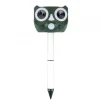Solcellsdriven djurskrämma med Ultraljud och Alarm, Uggla