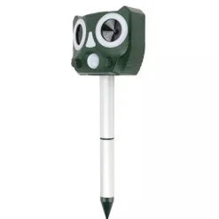 Solcellsdriven djurskrämma med Ultraljud och Alarm, Uggla