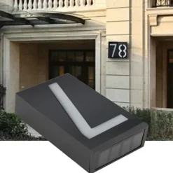 Solcellsdriven LED-adressnummerskyltlampa för utomhushus Hotellbutiksdörr (nummer 7)