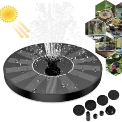 Solcellsfontän – Solcellsdriven Fontän för Fågelbad 16cm