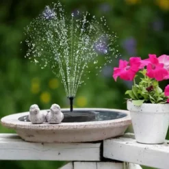 Solcellsfontän – Solcellsdriven Fontän för Fågelbad 16cm