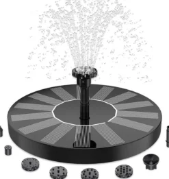 Solcellsfontän – Solcellsdriven Fontän för Fågelbad 16cm