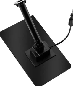 Solcellsmonterad fyrkantig delad fontän utomhusgård stenvattenvisningsdekoration