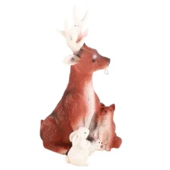 Solcellsplast Ornament Hjort Kanin Igelkott Varg Ornament Dekorationer