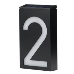 Soldriven husnummerljus 2