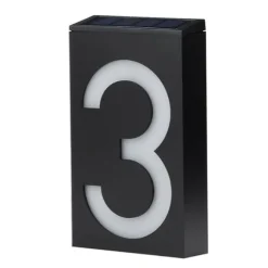 Soldriven husnummerljus 3