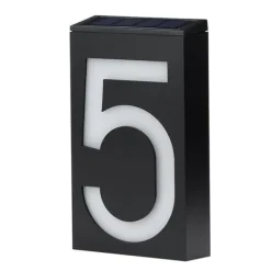 Soldriven husnummerljus 5