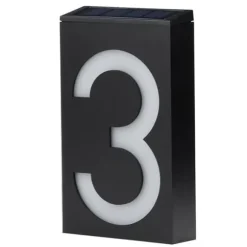 Soldriven LED-nummerskylt för utomhushus, hotell, butik - Lys upp din adress