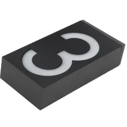 Soldriven LED-nummerskylt för utomhushus, hotell, butik - Lys upp din adress