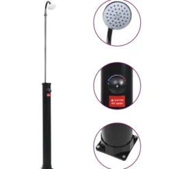 Soldusch svart 215 cm 8 L - Soldusch - Utedusch - Home & Living