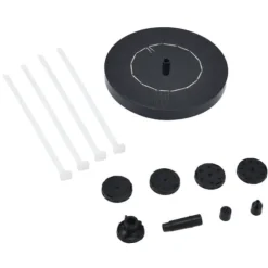 Solfontän 130MM Smart liten hushållsvilla Trädgård Fiskdamm Innergård Stengård Fågelbad Dekorativ fontän