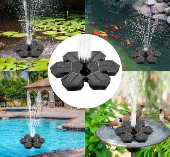 Solfontän Solcellsdriven Fontän vattenfontän / Vattenpump / Pump