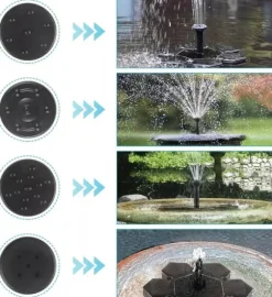 Solfontän Solcellsdriven Fontän vattenfontän / Vattenpump / Pump