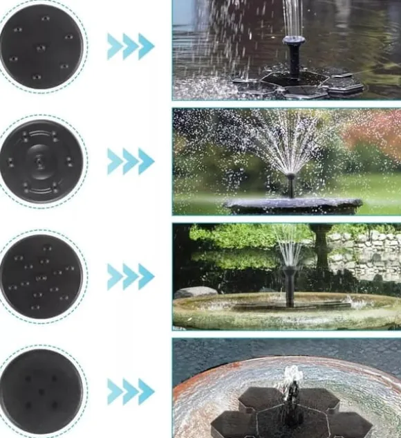 Solfontän Solcellsdriven Fontän vattenfontän / Vattenpump / Pump