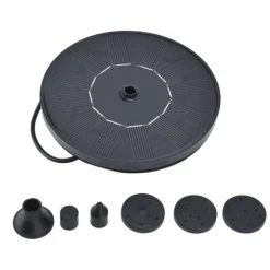 Solfontän 6V 1,0W Vattenbristskydd IP68 Vattentät Monokristallin epoxi Solpanelsfontänpump för pool