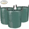 Solid PE Trädgårdsväska - Fristående och hopfällbar - Återanvändbar - NETBOAT - Grön