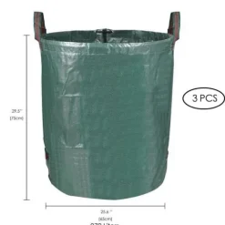 Solid PE Trädgårdsväska - Fristående och hopfällbar - Återanvändbar - NETBOAT - Grön