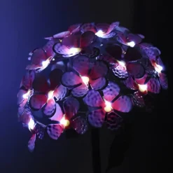 Solsimulerade hortensialampor Uteplats Gräsmatta Dekorativa lampor Trädgårdslampor