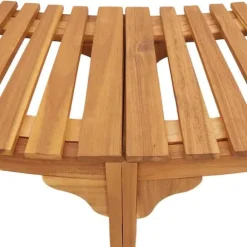 Spabad Område Halvrund i Solid Akaciaträ | Mått: 272x120.5x55.5 cm | Färg: Naturträ