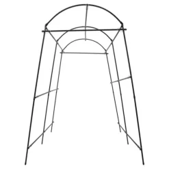 Spaljé för klätterväxter - Trädgårdstunnel med nät - 1,15×1,83×2,3 m - Justerbar bredd 1,1–1,8 m - Rör Ø19,2 mm - Q195-stål + PP - Svart