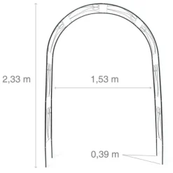 Spaljé, 153x39x233 cm, Grön