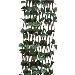 Spaljéstaket pil 5 st med konstlöv 180x60 cm