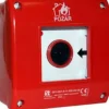 Spamel Fire protection button concealed 1Z 1R red (OP1-W02-B11)