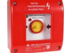 Spamel Manuell brandskyddsbrytare PWP1 (1NC) med CNBOP-certifikat - 2LED grön/röd 230V