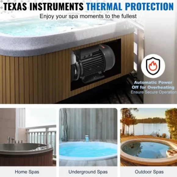 Spa-pump, dubbelfart 56-ram, 2" port, 90° roterande gränssnitt, TÜV-certifierad