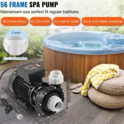 Spa-pump, dubbelfart 56-ram, 2