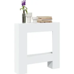 Spiselkrans vit 81x18x82 cm konstruerat trä