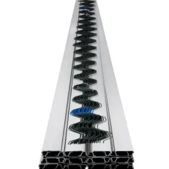 Springtråd och låskanalsats, 200x3,2x1,3 cm, 30-pack, växthusfäste, aluminiumlegering