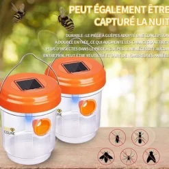 4st Getingfälla 9.3x11.8cm Dvärgfälla för Asiatiska Getingar Utomhusfälla Anti-Geting Fångare för Getingar och Getingar